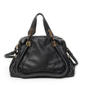 Shoulder Bag Medium Paraty Black Grained Calfskin Leather