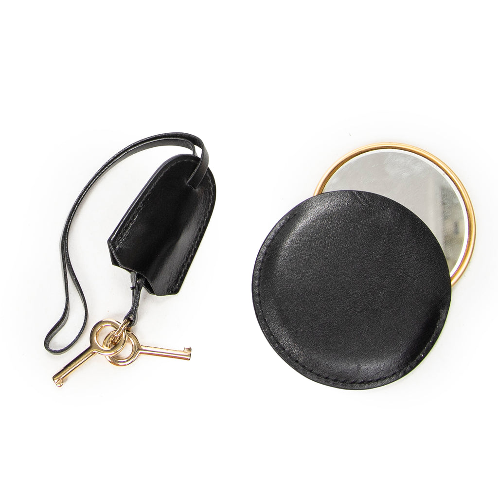 Shoulder Bag Vintage Flap Top Handle Black Smooth Calfskin Leather