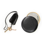 Shoulder Bag Vintage Flap Top Handle Black Smooth Calfskin Leather