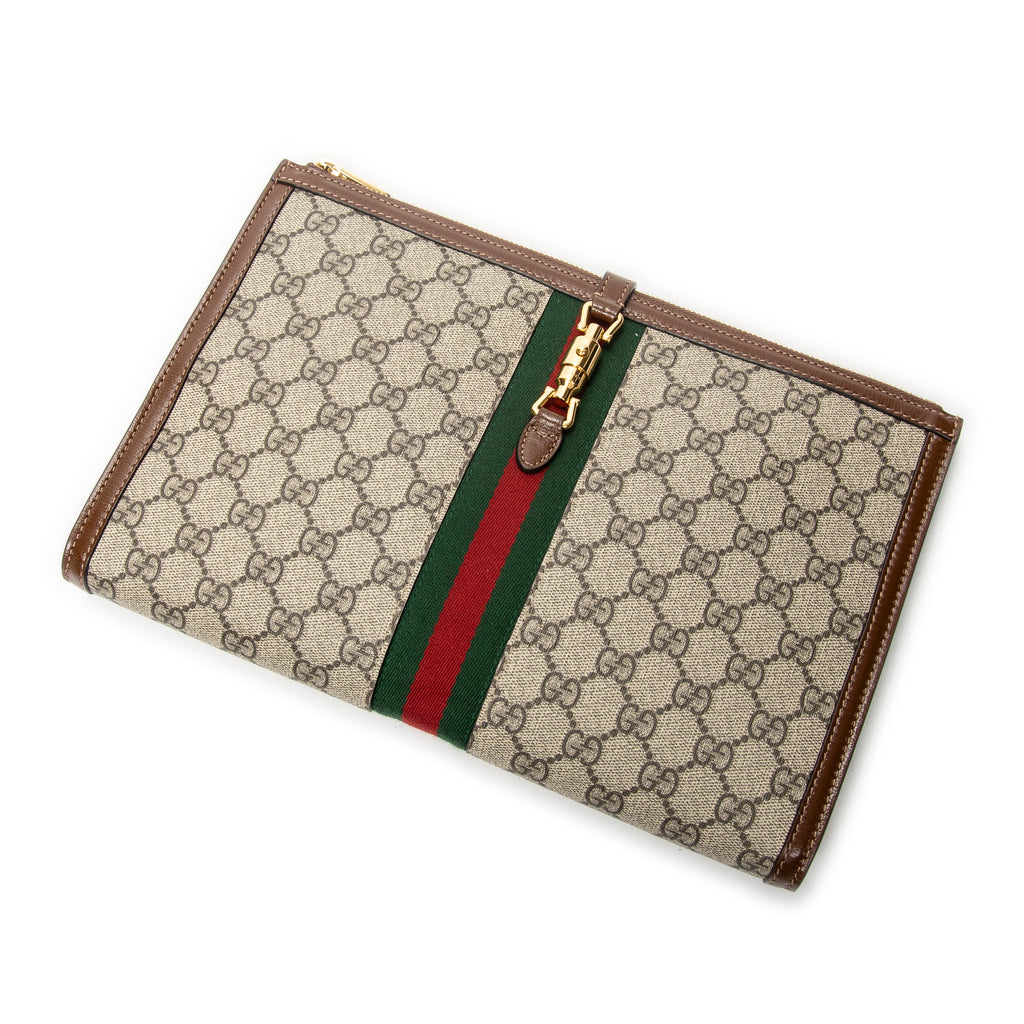 Clutch Jackie 1961 Clutch Beige Supreme Coated Canvas