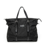 Shoulder Bag Zip Shopping Tote Black Guccissima Nylon Canvas