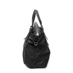 Shoulder Bag Zip Shopping Tote Black Guccissima Nylon Canvas