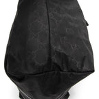 Shoulder Bag Zip Shopping Tote Black Guccissima Nylon Canvas