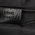 Shoulder Bag Zip Shopping Tote Black Guccissima Nylon Canvas