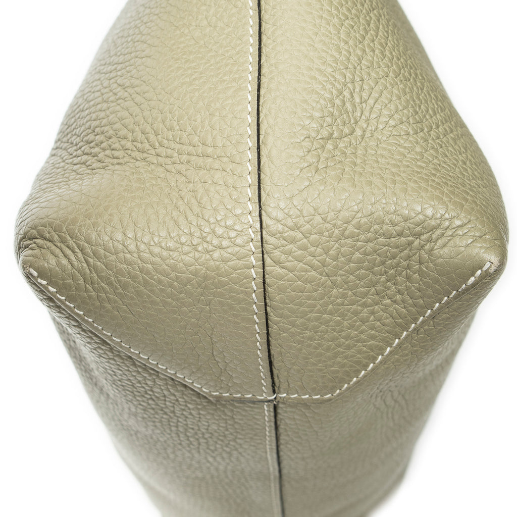 Shoulder Bag Double Sens Reversible Tote 36 Sauge Clemence Leather