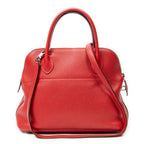 Shoulder Bag Bolide 31 Rouge Garance Clemence Leather