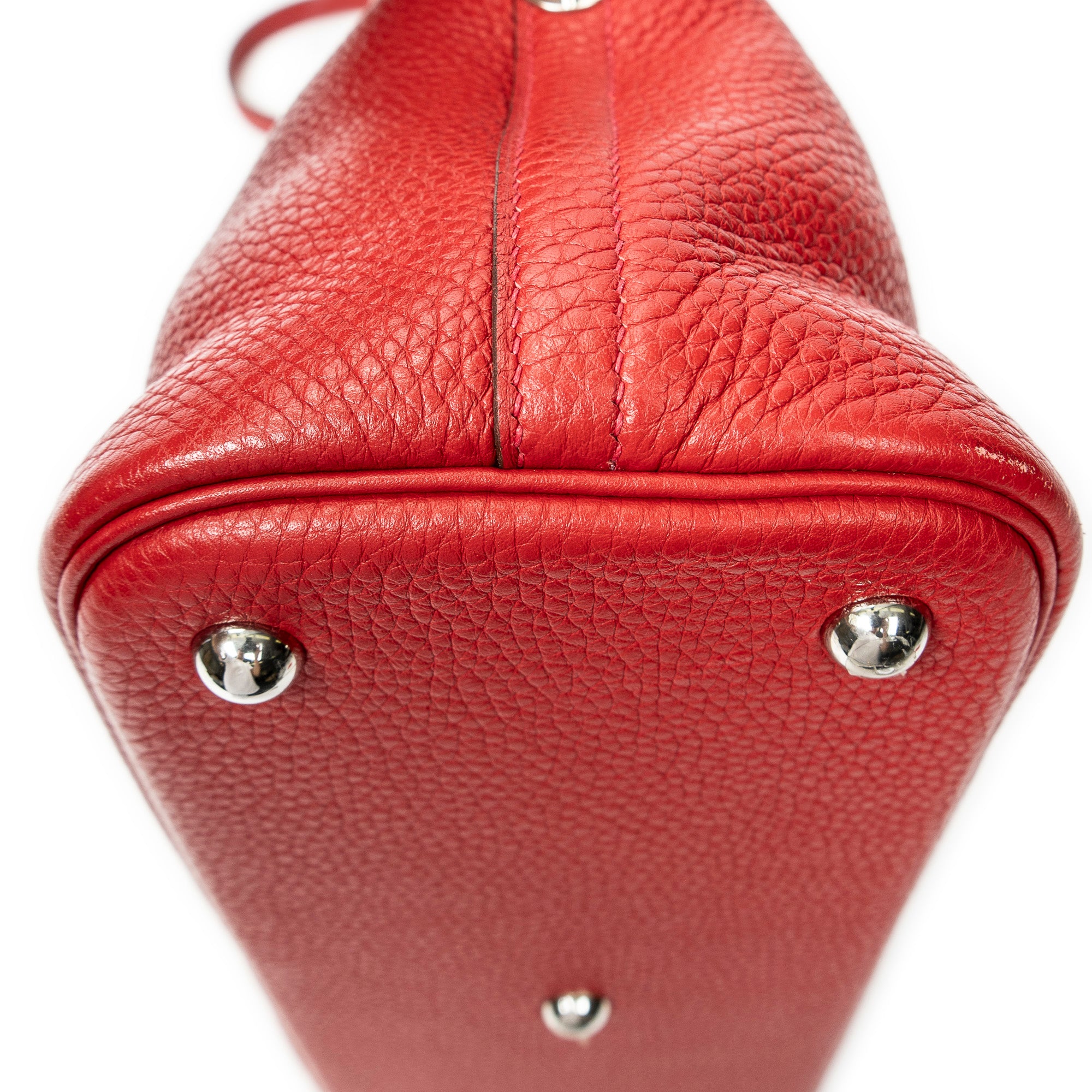 Shoulder Bag Bolide 31 Rouge Garance Clemence Leather