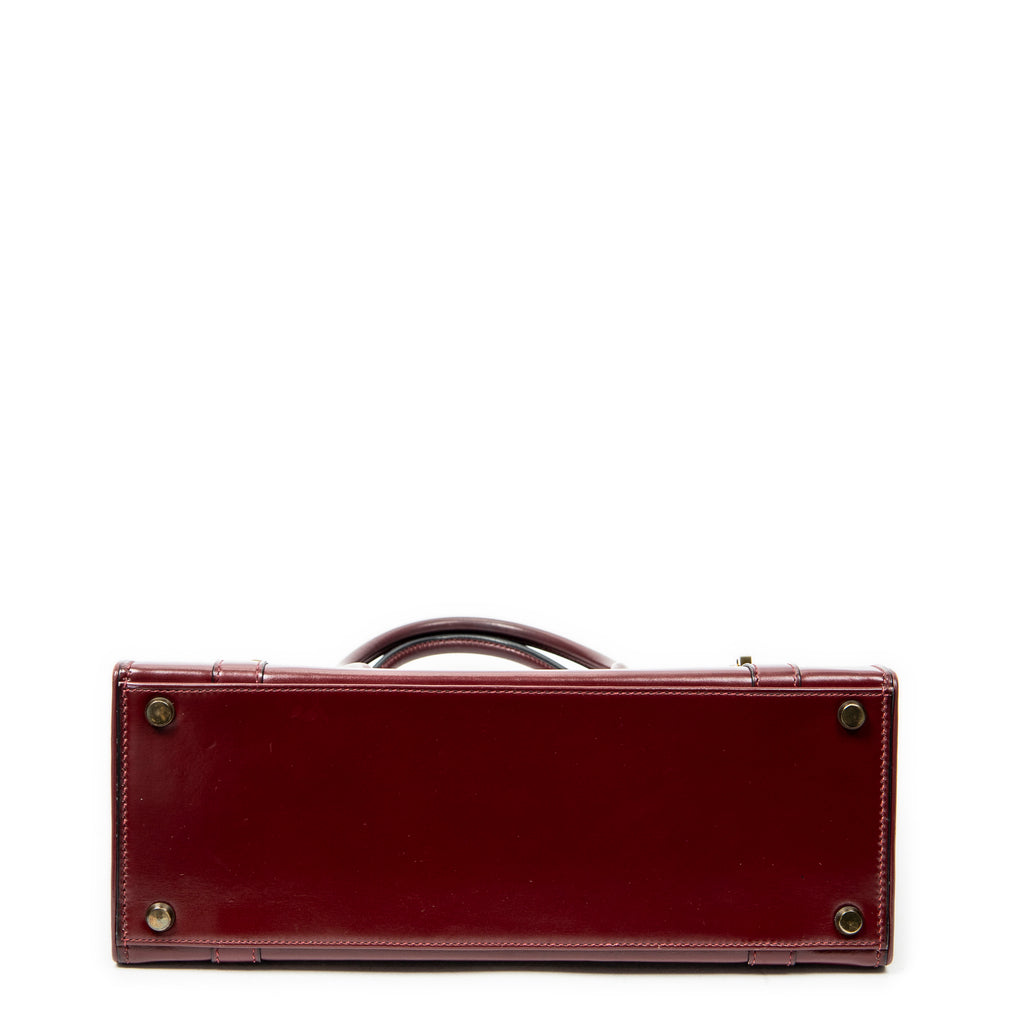 Handbag Drag 30 Rouge H Box Leather