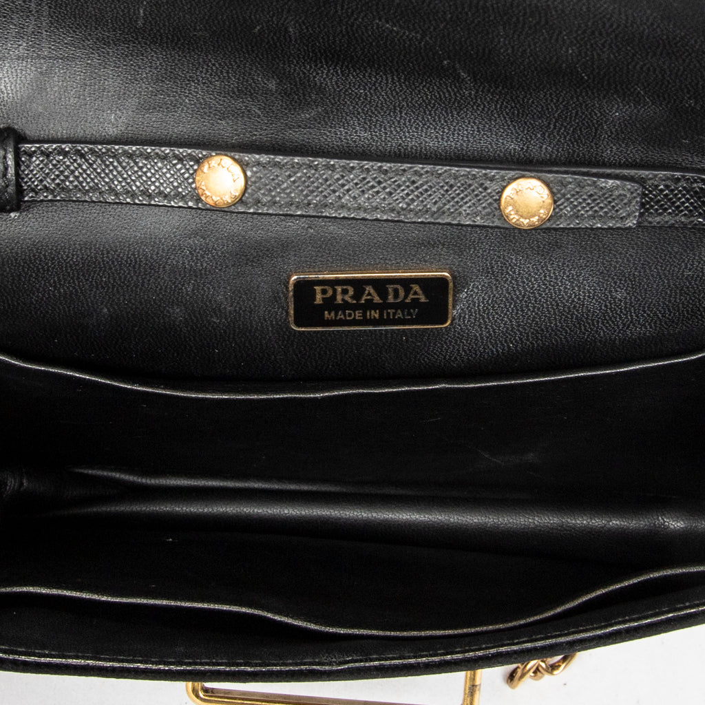 Shoulder Bag Cahier Astrology Crossbody Black Embellished Velvet Canvas