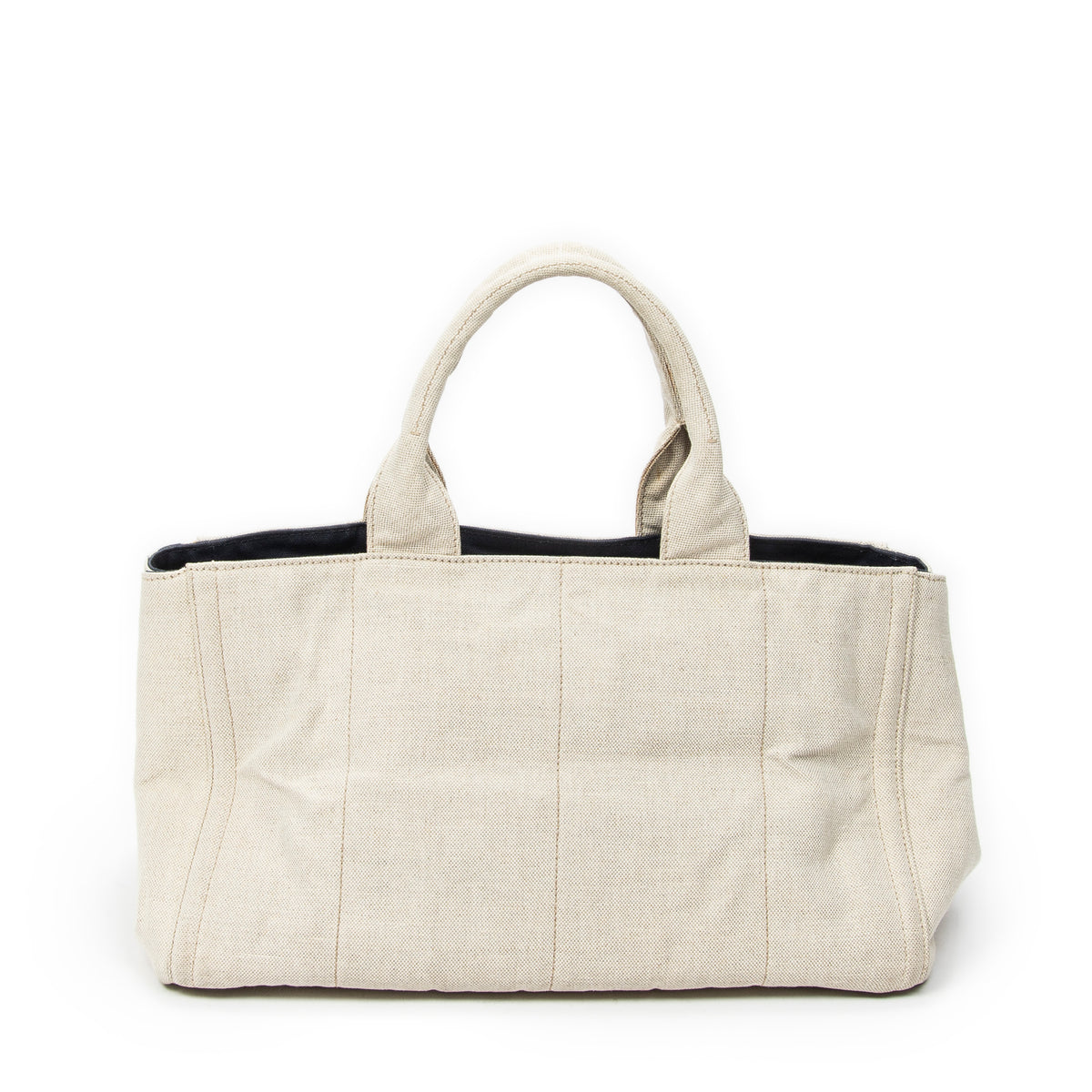 Shoulder Bag Large Mistolino Canapa Tote Beige Embroidered Canapa Canvas