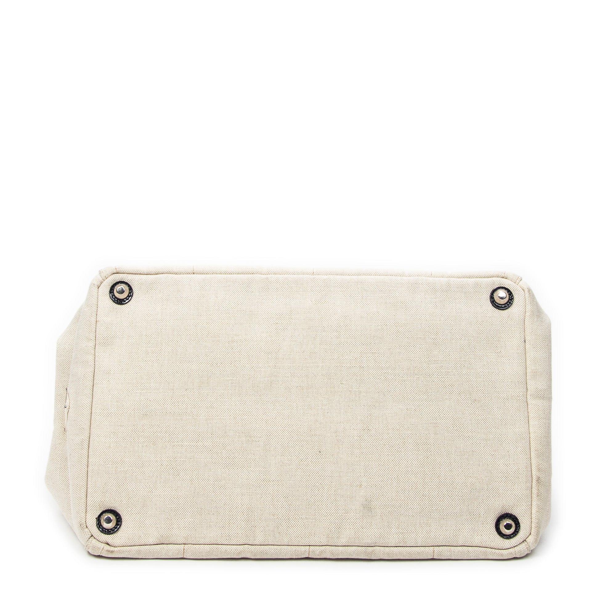 Shoulder Bag Large Mistolino Canapa Tote Beige Embroidered Canapa Canvas