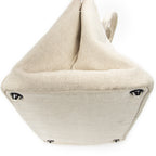 Shoulder Bag Large Mistolino Canapa Tote Beige Embroidered Canapa Canvas