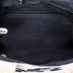 Shoulder Bag Large Mistolino Canapa Tote Beige Embroidered Canapa Canvas