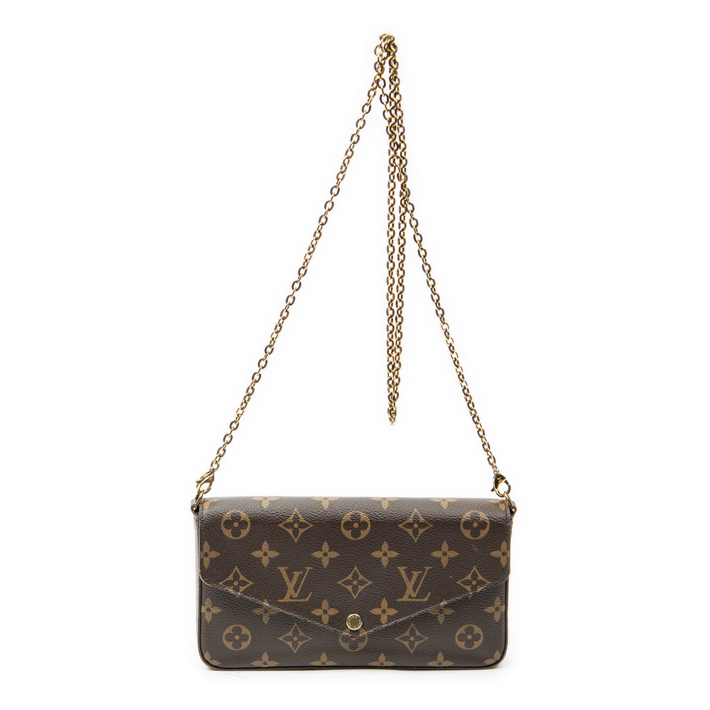 Shoulder Bag Felicie Pochette Brown Monogram Canvas