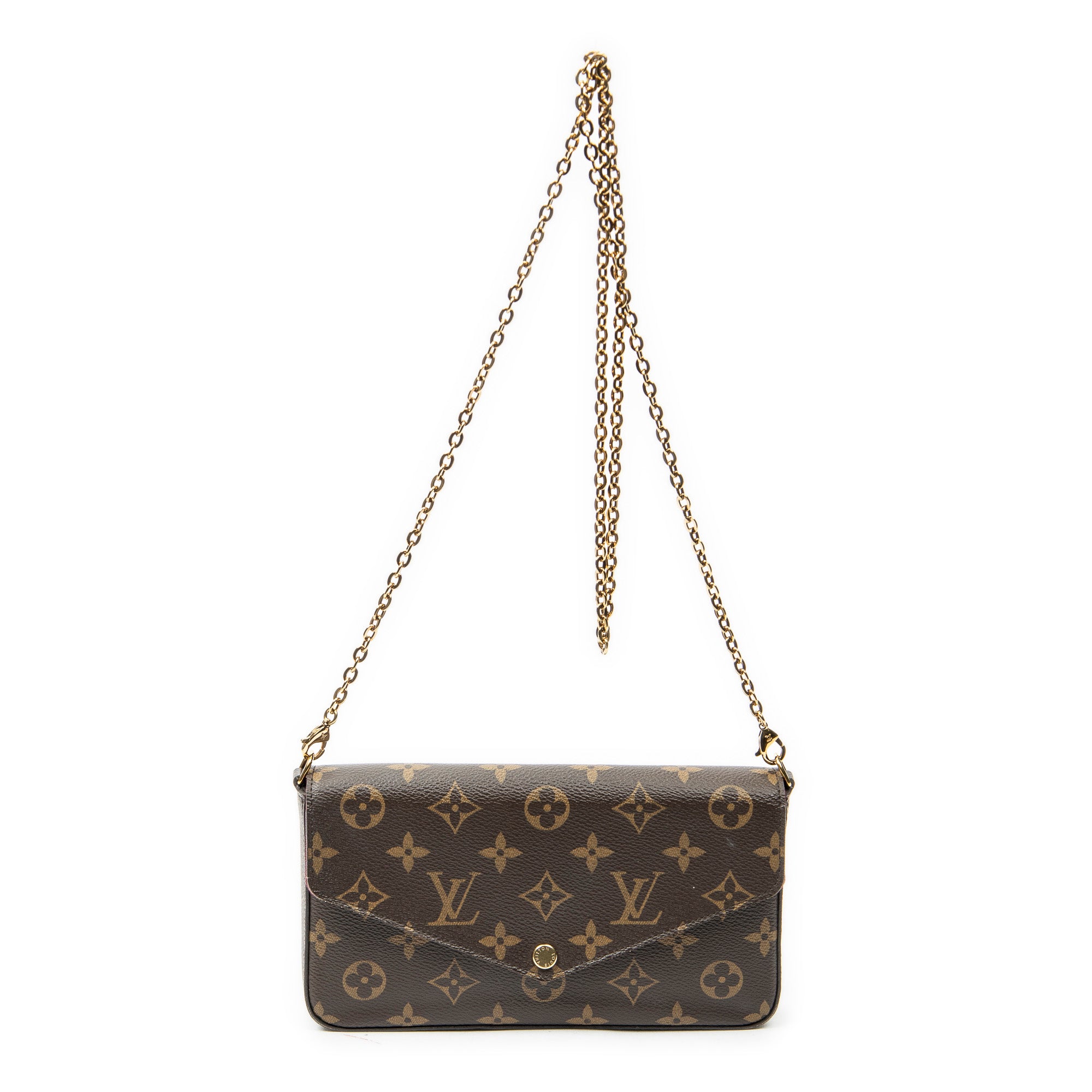 Shoulder Bag Felicie Pochette Brown Monogram Canvas