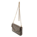 Shoulder Bag Felicie Pochette Brown Monogram Canvas