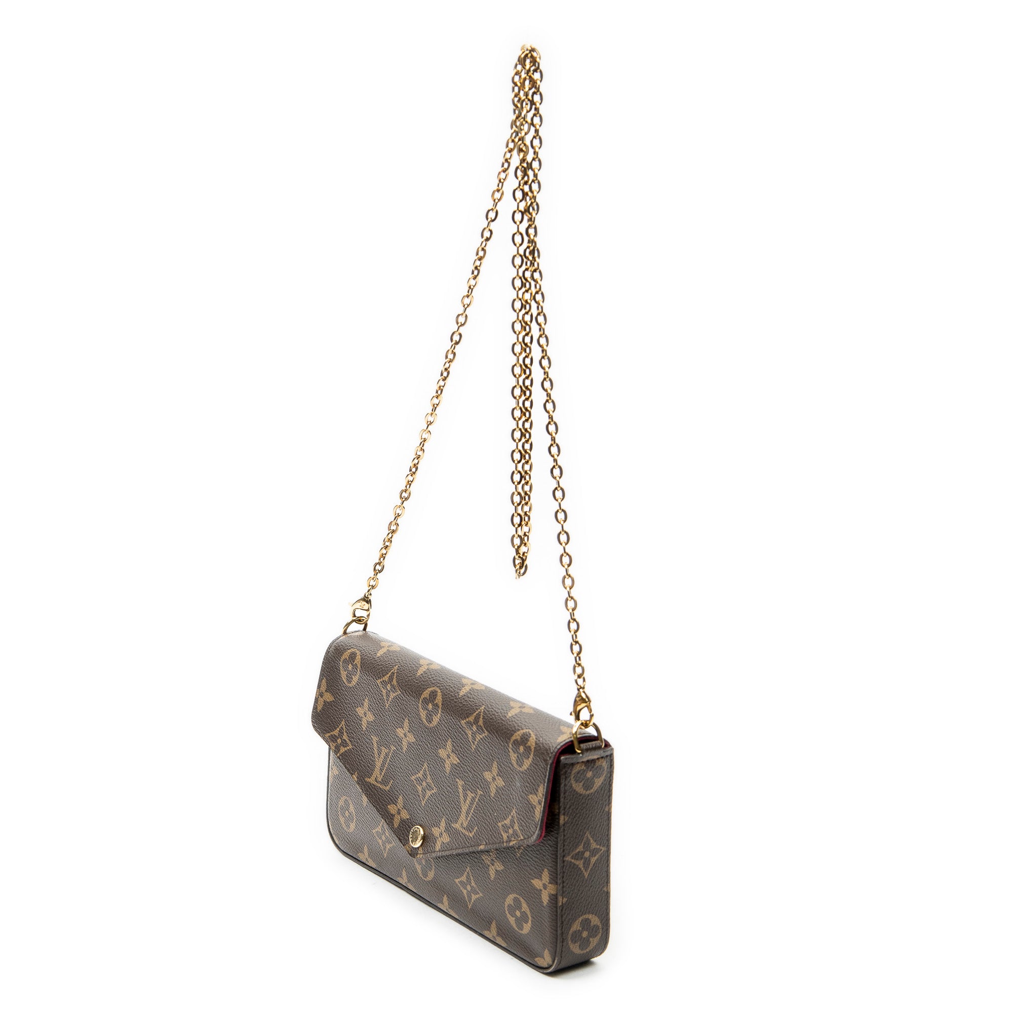 Shoulder Bag Felicie Pochette Brown Monogram Canvas