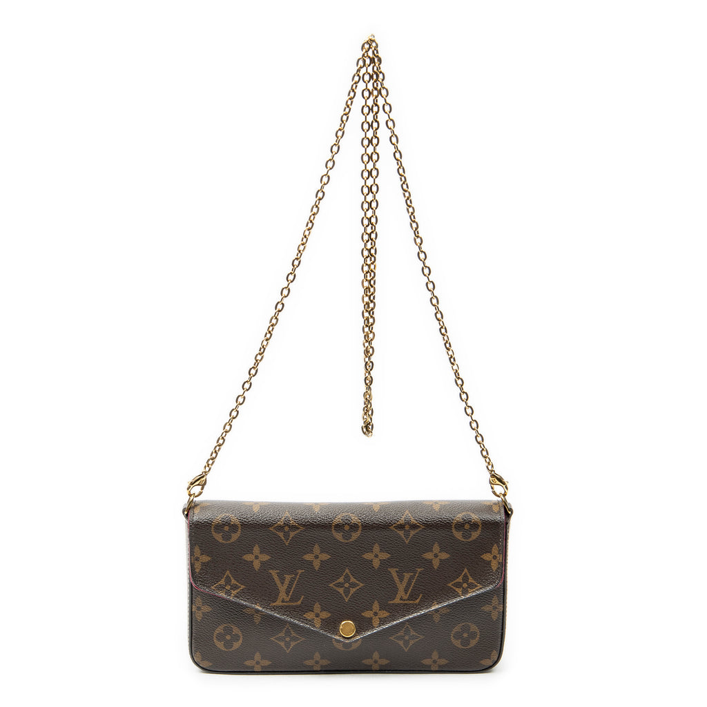Shoulder Bag Felicie Pochette Brown Monogram Canvas