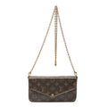 Shoulder Bag Felicie Pochette Brown Monogram Canvas