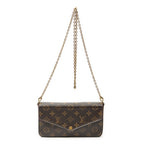 Shoulder Bag Felicie Pochette Brown Monogram Canvas