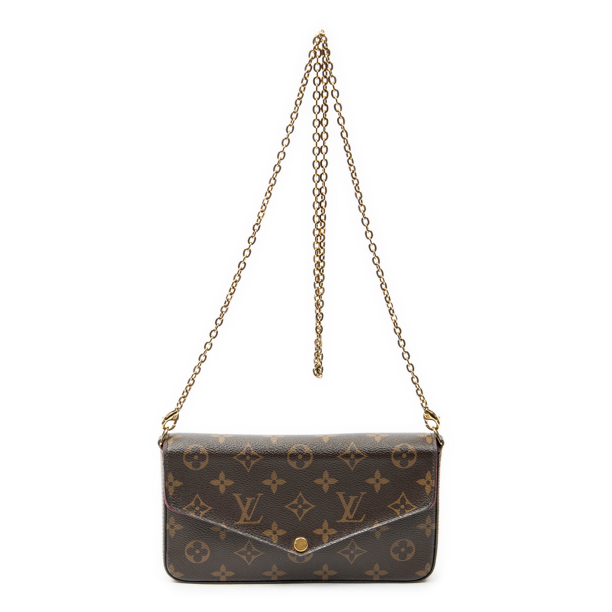 Shoulder Bag Felicie Pochette Brown Monogram Canvas