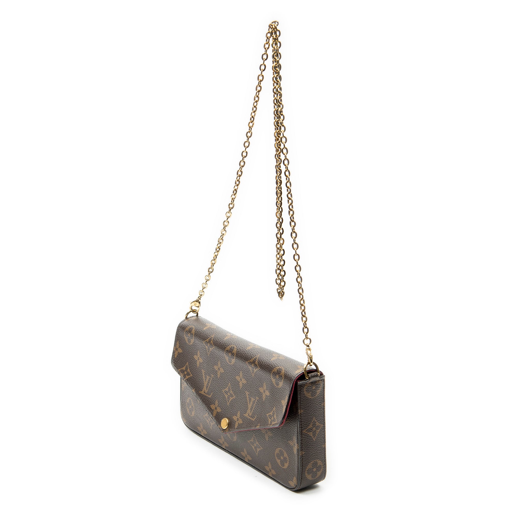 Shoulder Bag Felicie Pochette Brown Monogram Canvas