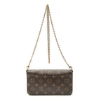 Shoulder Bag Felicie Pochette Brown Monogram Canvas