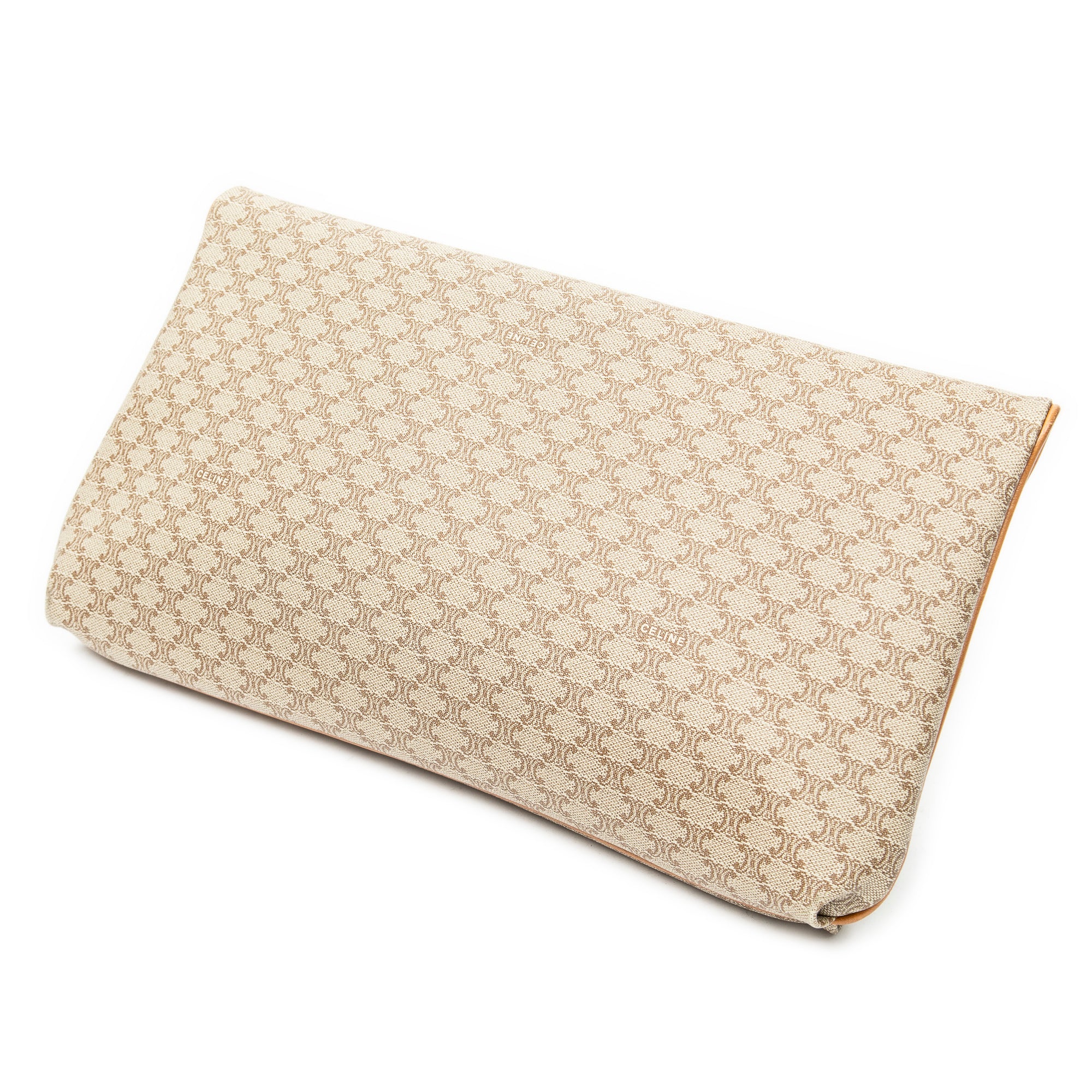 Clutch Vintage Flap Clutch Beige Macadam Coated Canvas