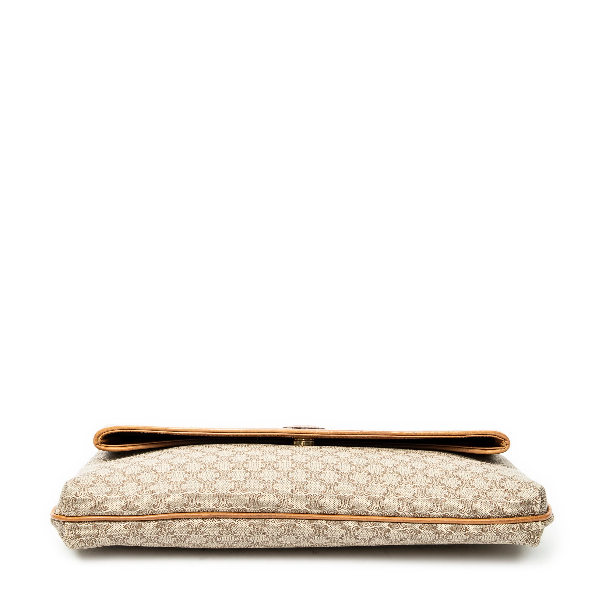 Clutch Vintage Flap Clutch Beige Macadam Coated Canvas
