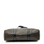 Shoulder Bag Shopping Tote Black Macadam Coated Canvas