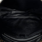 Shoulder Bag Shopping Tote Black Macadam Coated Canvas