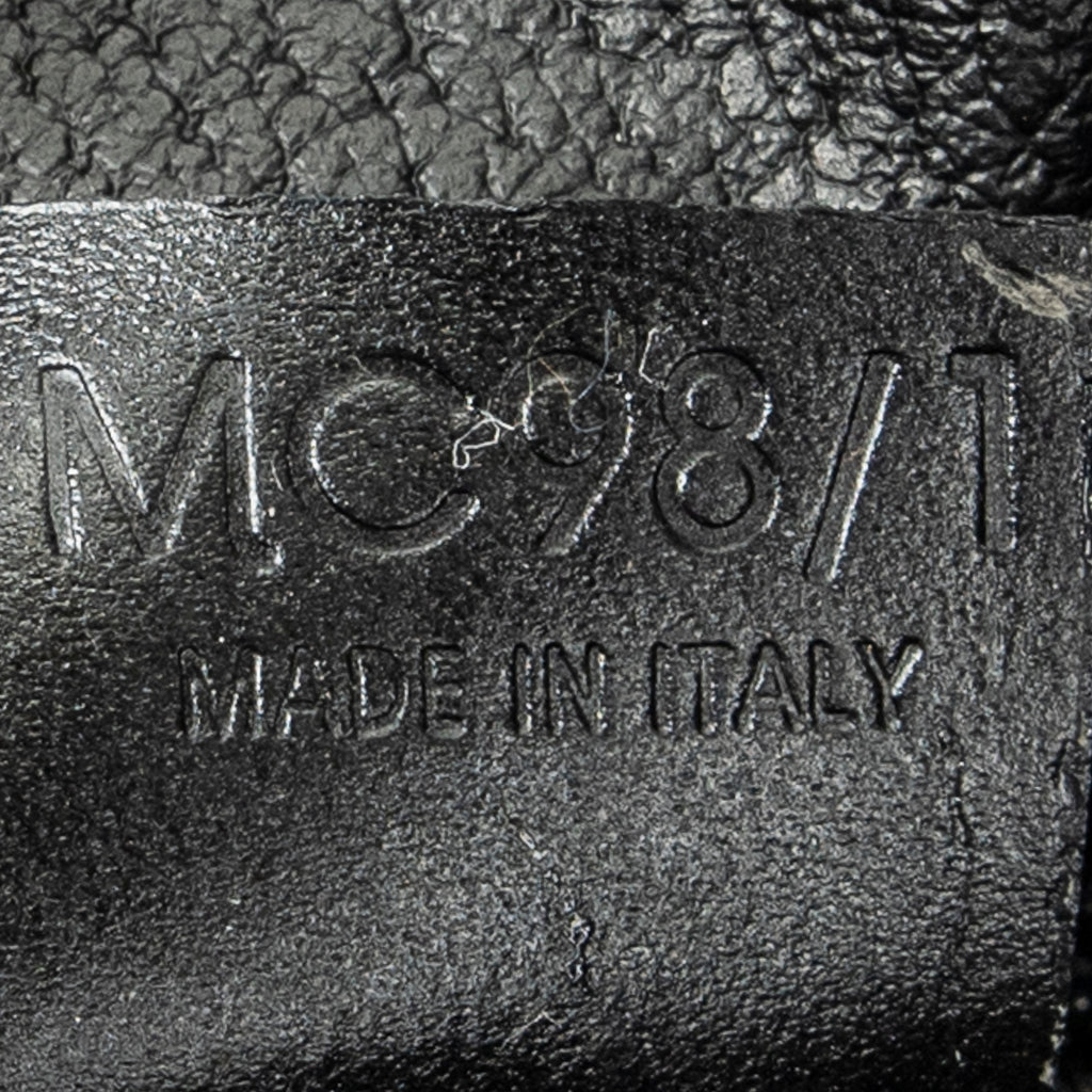 Shoulder Bag Shopping Tote Black Macadam Coated Canvas