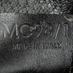 Shoulder Bag Shopping Tote Black Macadam Coated Canvas