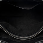 Handbag Biker Boogie Black Metallic Leather