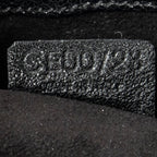 Handbag Biker Boogie Black Metallic Leather