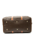 Travel Bag Vintage Medium Travel Boston Brown Macadam Coated Canvas