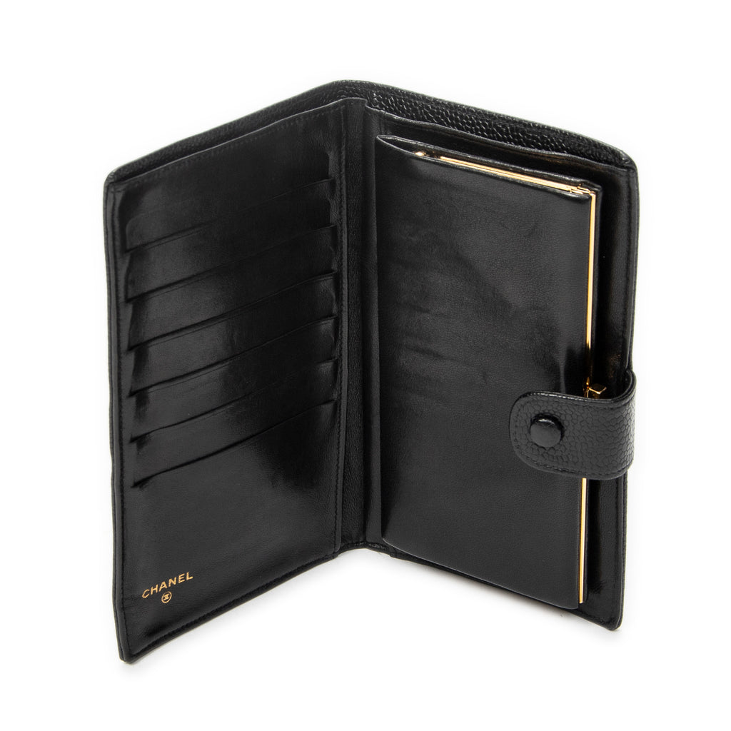 Wallet Timeless French Purse Wallet Black Caviar Leather
