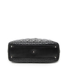 Shoulder Bag Large Lady Dior Zip Black Cannage Lambskin Leather