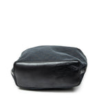 Shoulder Bag Vertical Zip Hobo Black Monogrammed Canvas