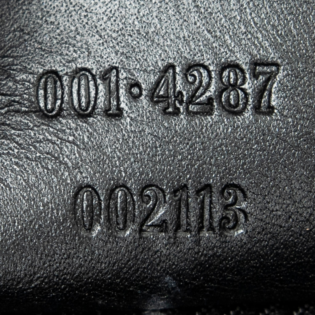 Shoulder Bag Vertical Zip Hobo Black Monogrammed Canvas