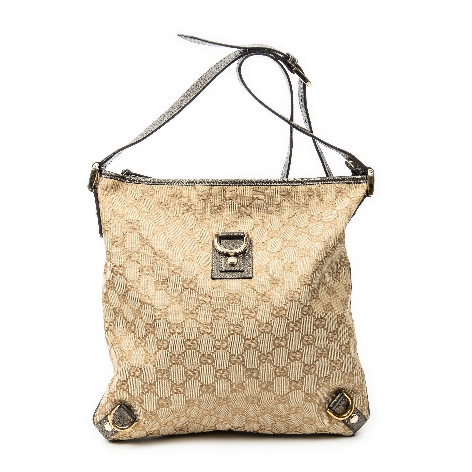 Shoulder Bag Abbey Crossbody Bronze Monogrammed Canvas