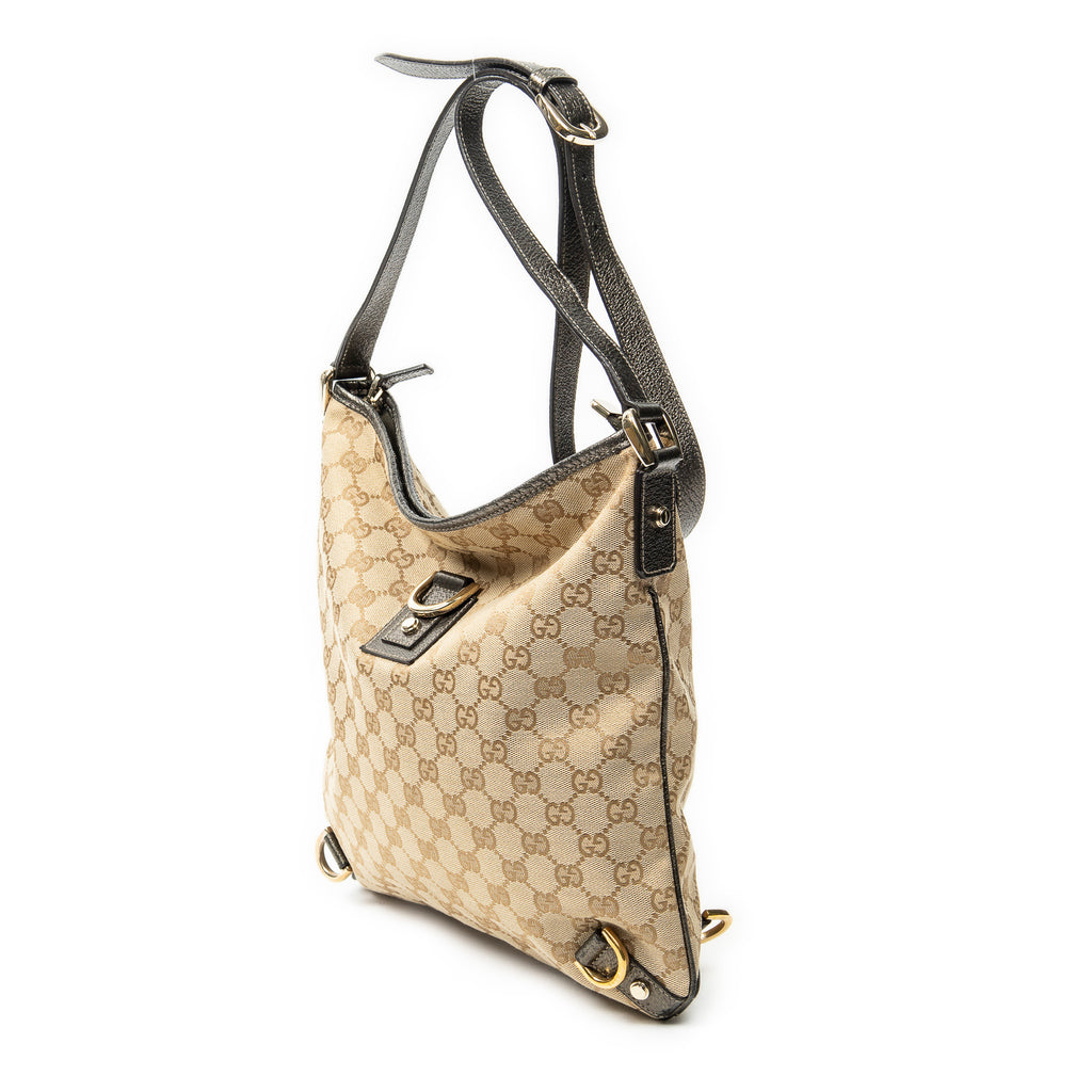 Shoulder Bag Abbey Crossbody Bronze Monogrammed Canvas
