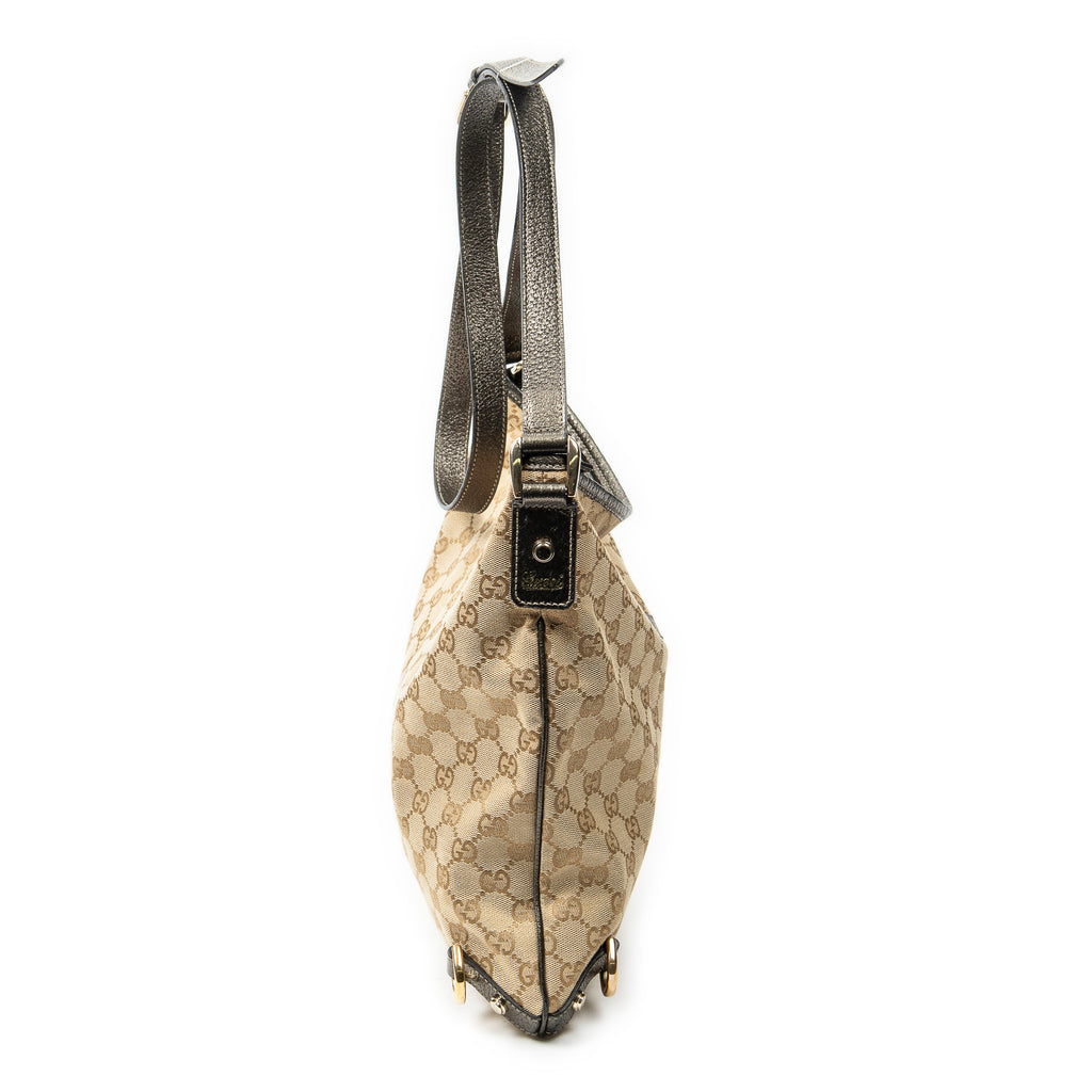 Shoulder Bag Abbey Crossbody Bronze Monogrammed Canvas