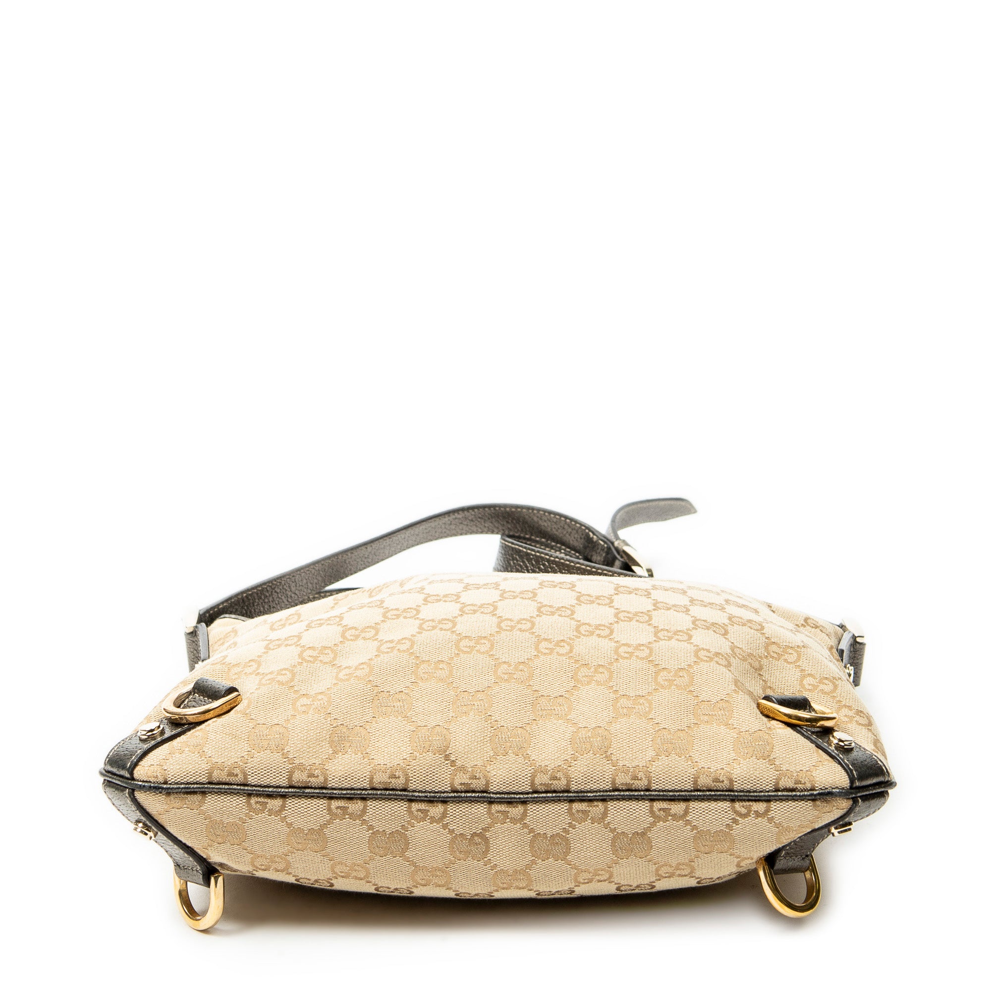 Shoulder Bag Abbey Crossbody Bronze Monogrammed Canvas