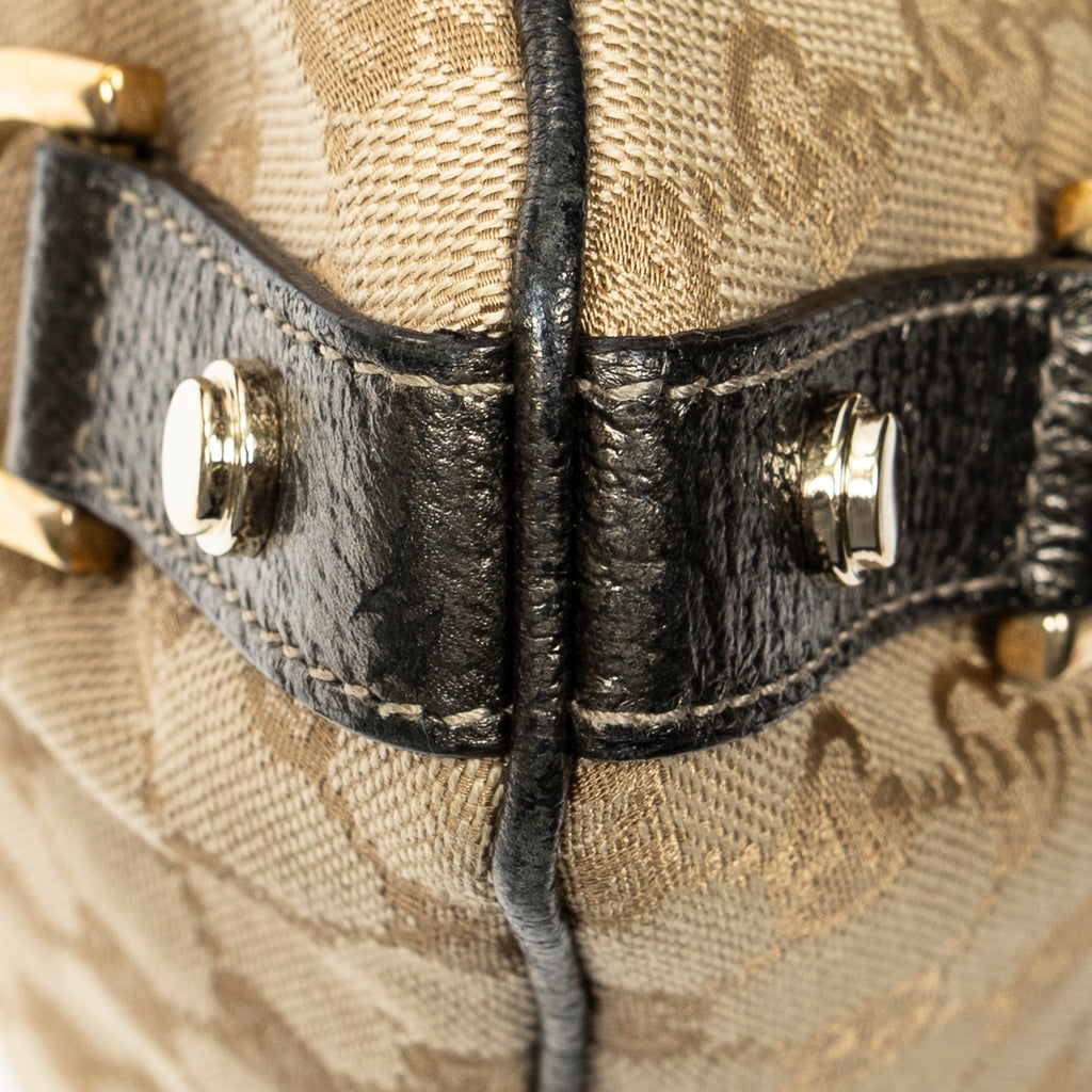 Shoulder Bag Abbey Crossbody Bronze Monogrammed Canvas