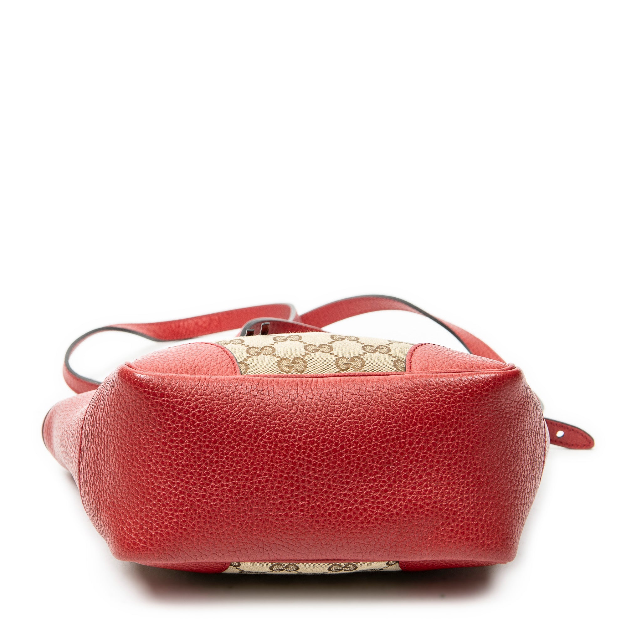 Shoulder Bag Small Bree Tote Red Monogrammed Canvas