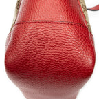 Shoulder Bag Small Bree Tote Red Monogrammed Canvas