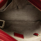 Shoulder Bag Small Bree Tote Red Monogrammed Canvas