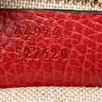 Shoulder Bag Small Bree Tote Red Monogrammed Canvas