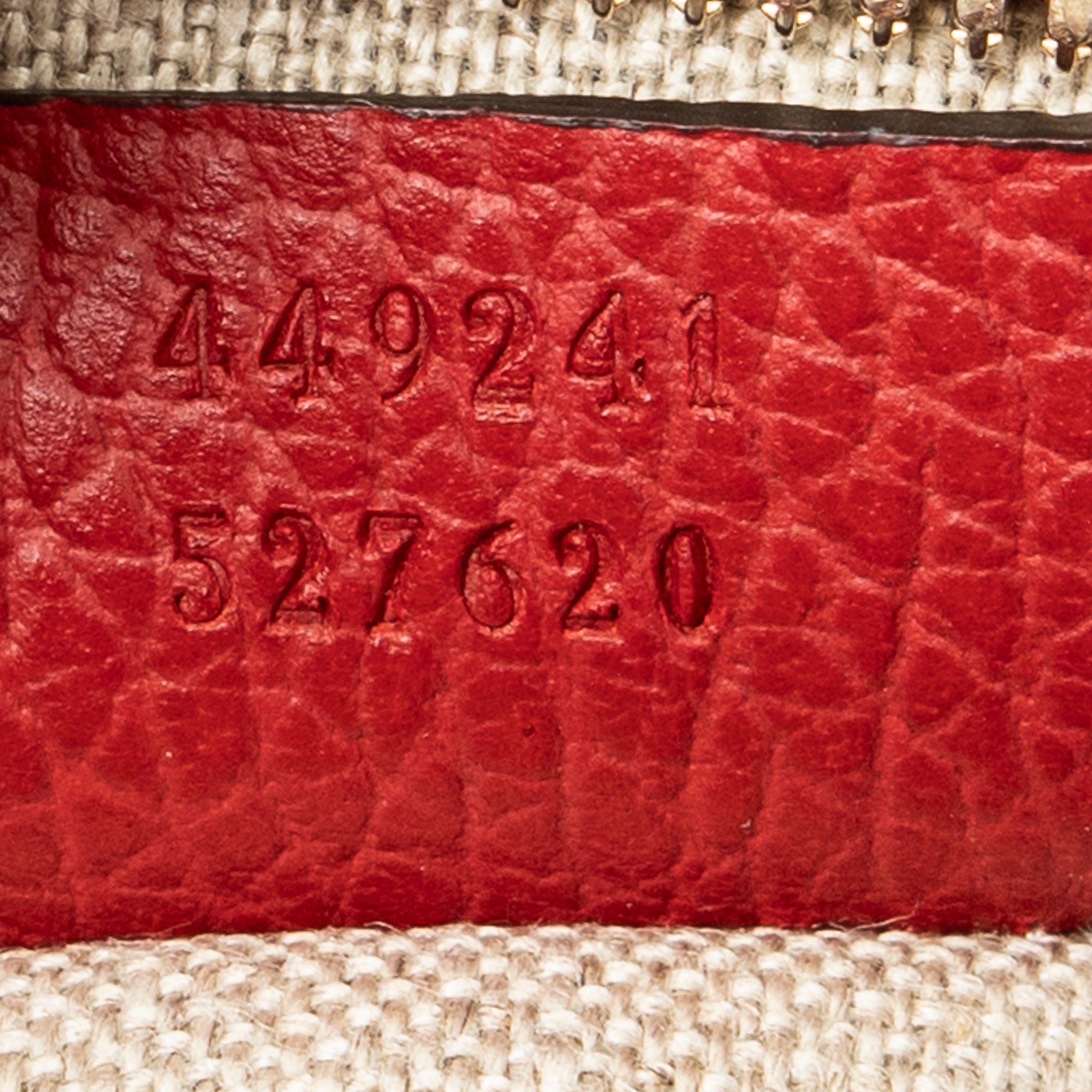Shoulder Bag Small Bree Tote Red Monogrammed Canvas
